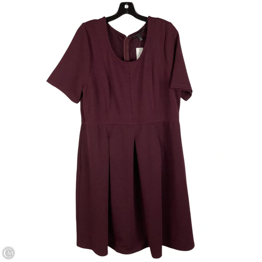 Dress Casual Midi By Lane Bryant In Purple, Size: 18/20