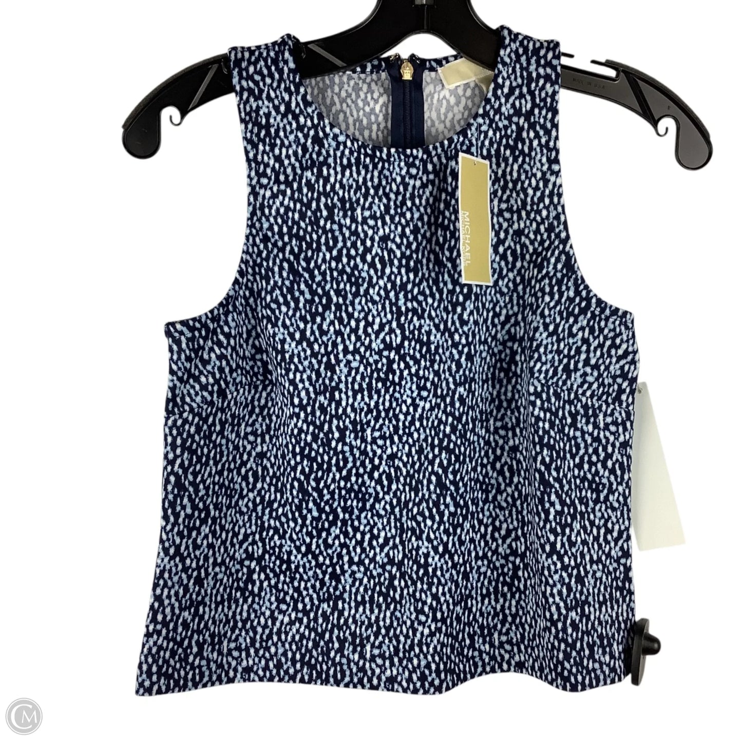 Top Sleeveless Designer By Michael Kors In Blue, Size: Xs