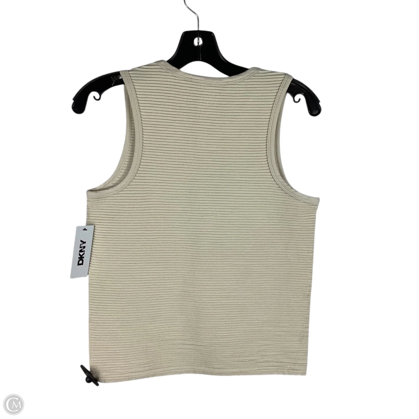 Top Sleeveless By Dkny In Cream, Size: M