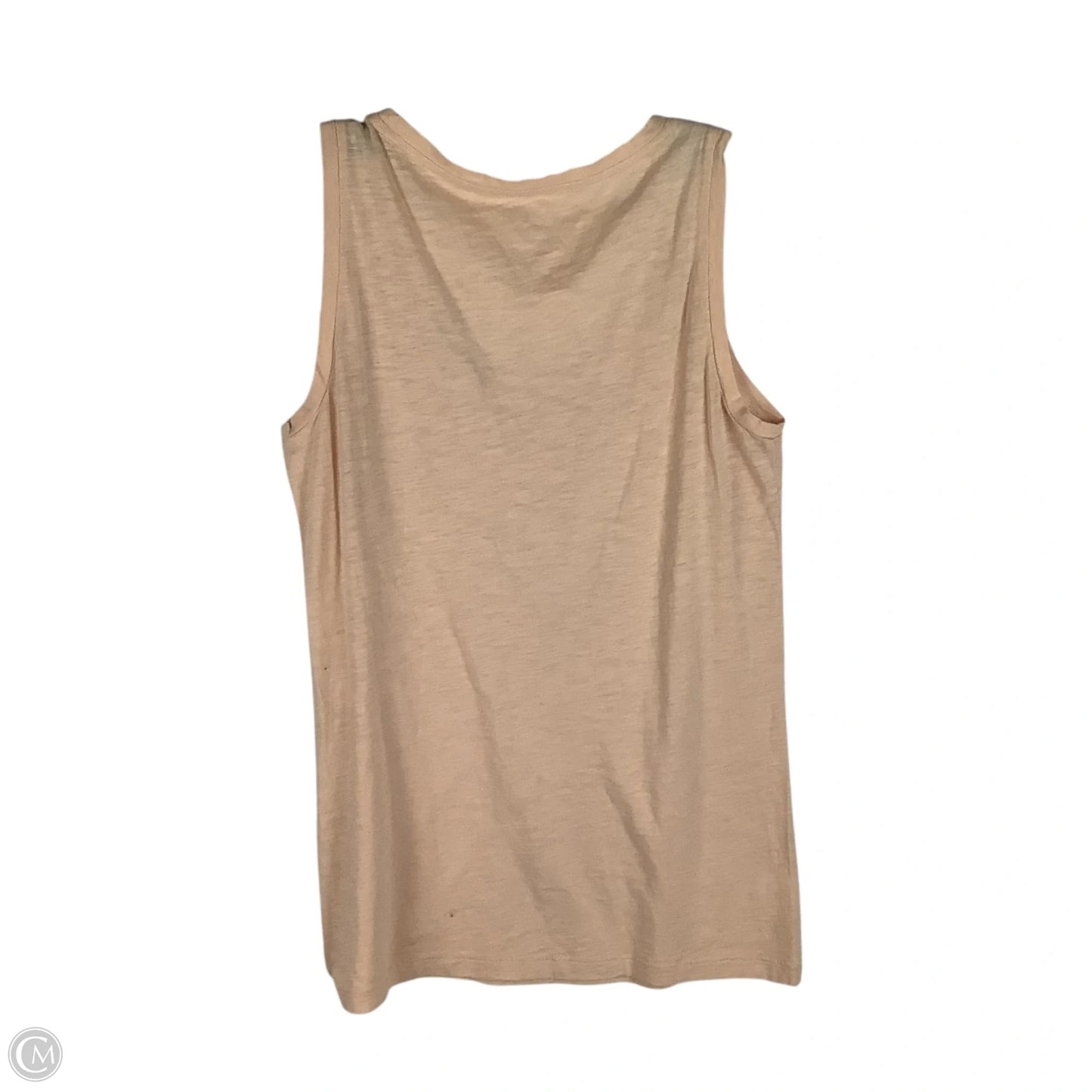 Top Sleeveless By Loft In Orange, Size: L