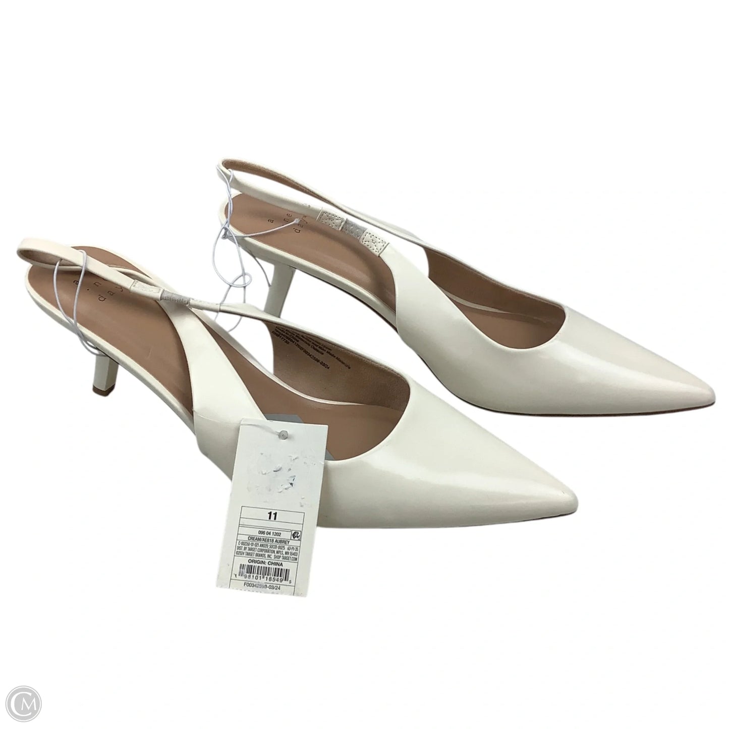 Shoes Heels Stiletto By A New Day In Cream, Size: 11