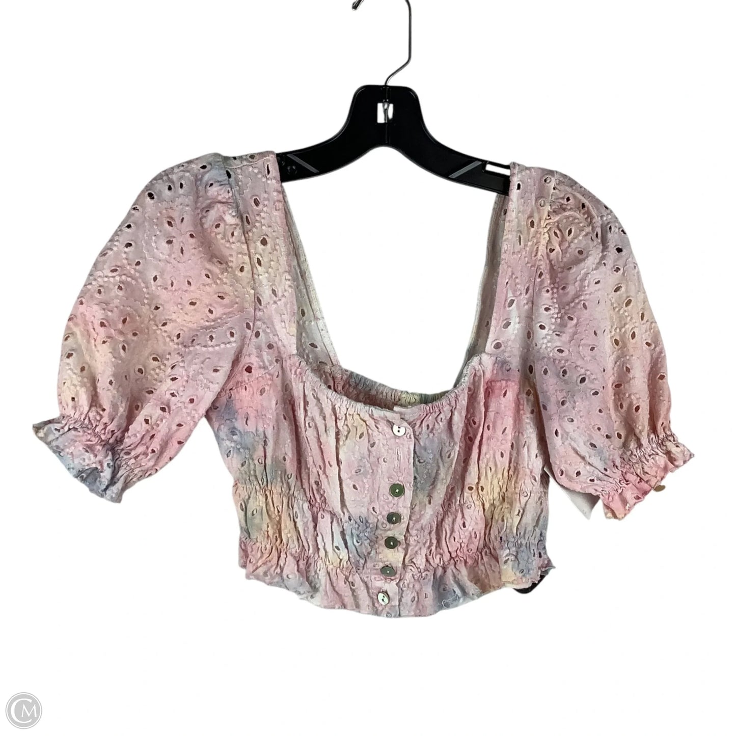 Top Short Sleeve By Urban Outfitters In Multi-colored, Size: S