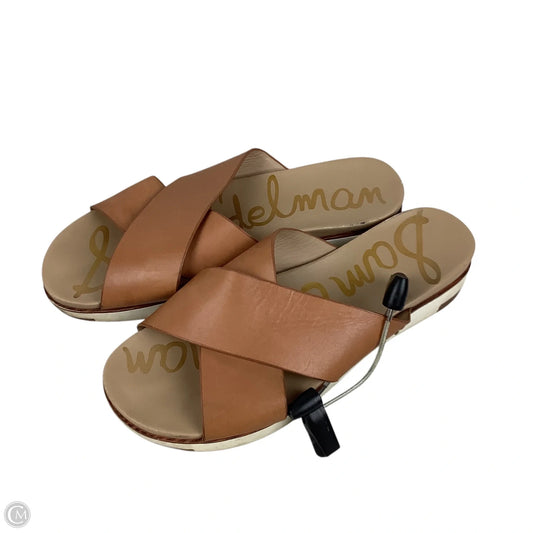 Sandals Flats By Sam Edelman In Brown, Size: 9.5