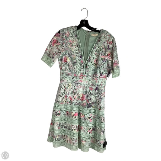 Dress Casual Midi By Cmc In Floral Print, Size: M
