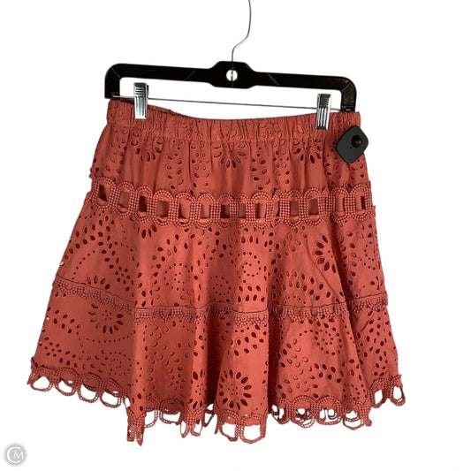 Skirt Midi By Clothes Mentor In Orange, Size: M