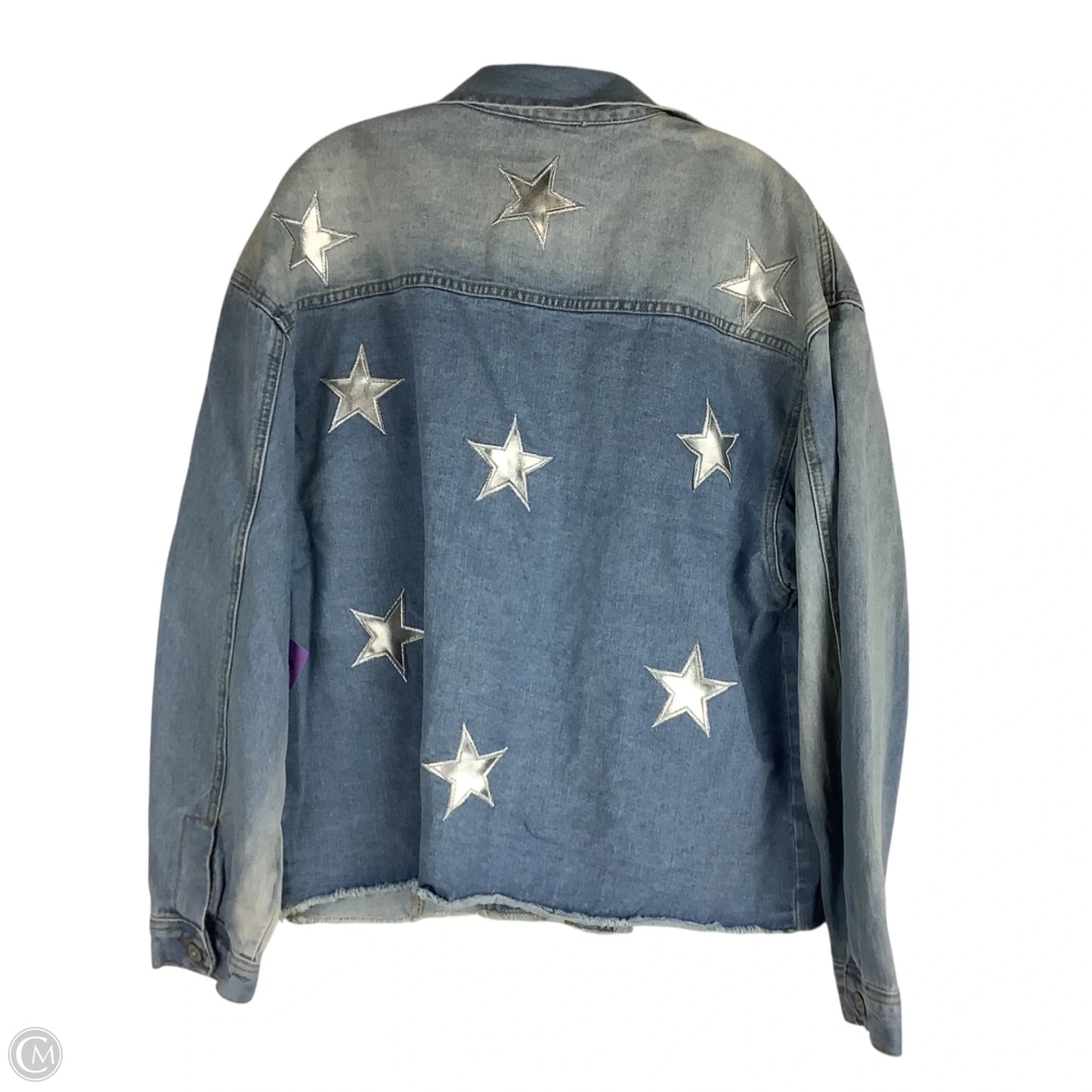Jacket Denim By Umgee In Blue, Size: Xl