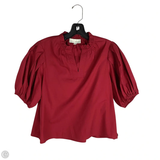 Top Short Sleeve By Cmc In Red, Size: M