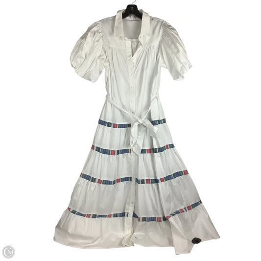 Dress Casual Maxi By Cmc In White, Size: M