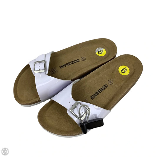 Sandals Flats By Cushionaire In White, Size: 9