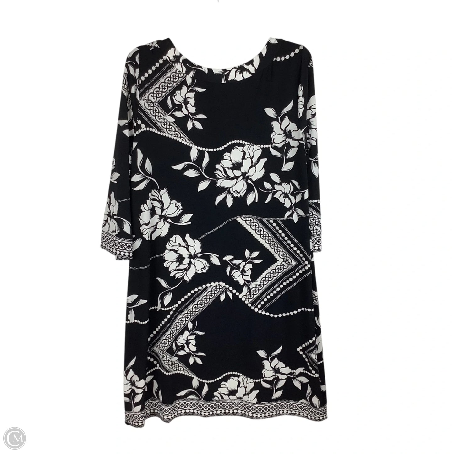 Dress Casual Midi By White House Black Market In Black, Size: Xl
