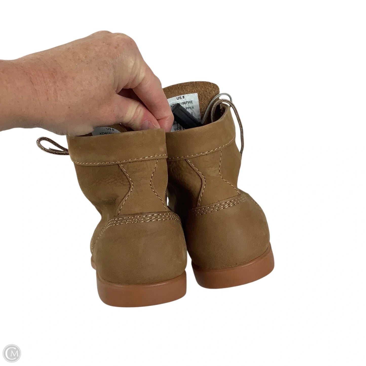 Boots Ankle Flats By Cmc In Brown, Size: 8