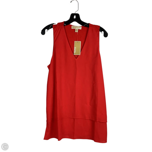 Top Sleeveless By Michael By Michael Kors In Red, Size: L