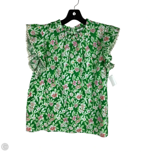 Top Short Sleeve By Thml In Green, Size: M