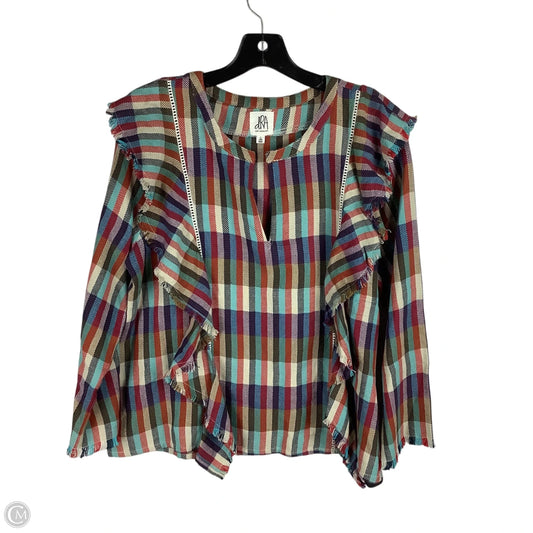 Top Long Sleeve By Clothes Mentor In Striped Pattern, Size: L