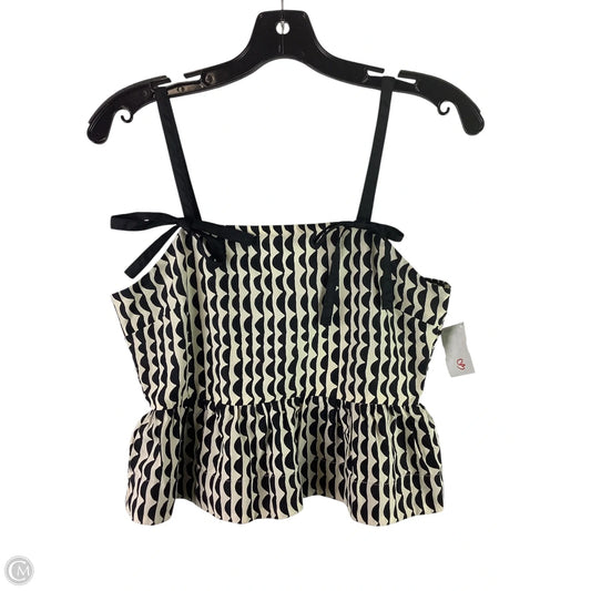 Top Sleeveless By Entro In Black & Cream, Size: S