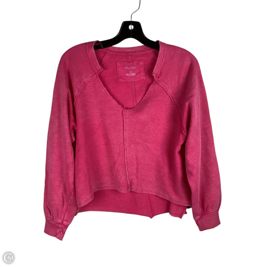 Sweatshirt Collar By Pilcro In Pink, Size: Xs