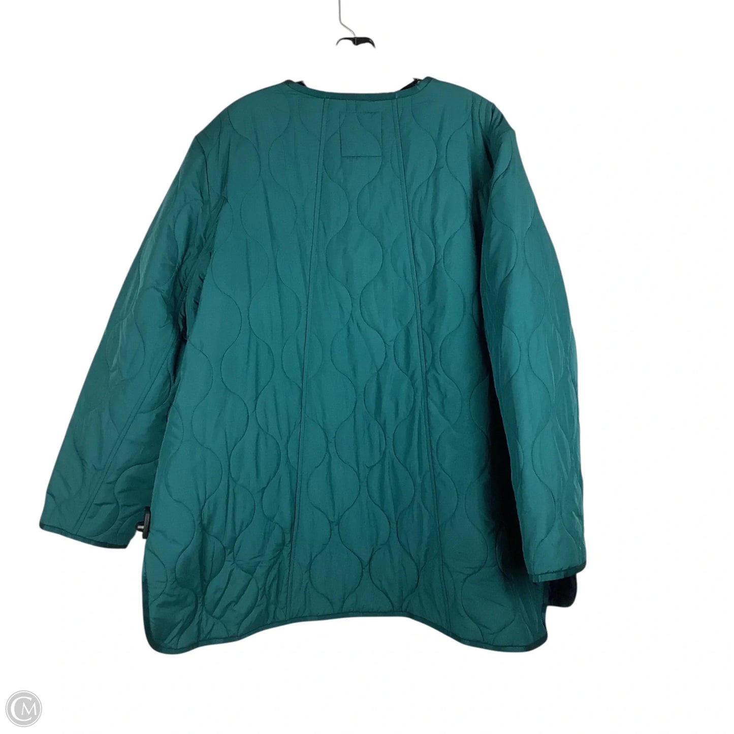 Jacket Puffer & Quilted By Talbots In Green, Size: 2x