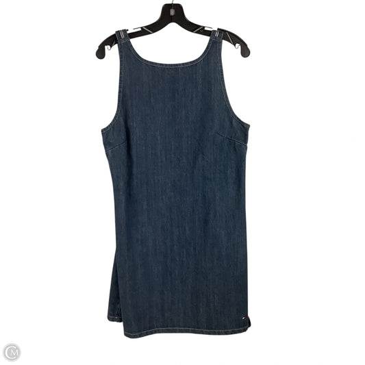 Dress Casual Midi By Tommy Hilfiger In Blue Denim, Size: 10