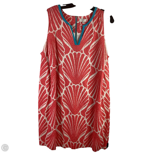 Dress Casual Midi By Crown And Ivy In Coral, Size: 18