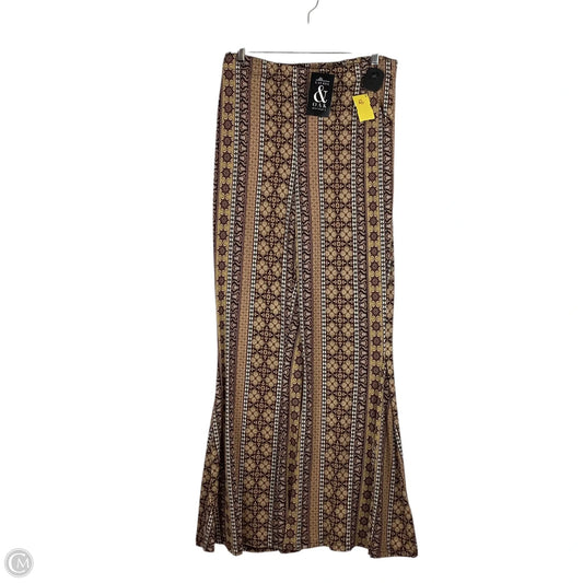 Pants Lounge By Clothes Mentor In Brown, Size: L