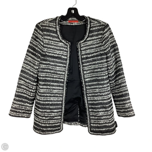 Jacket Designer By Alice + Olivia In Black & White, Size: M