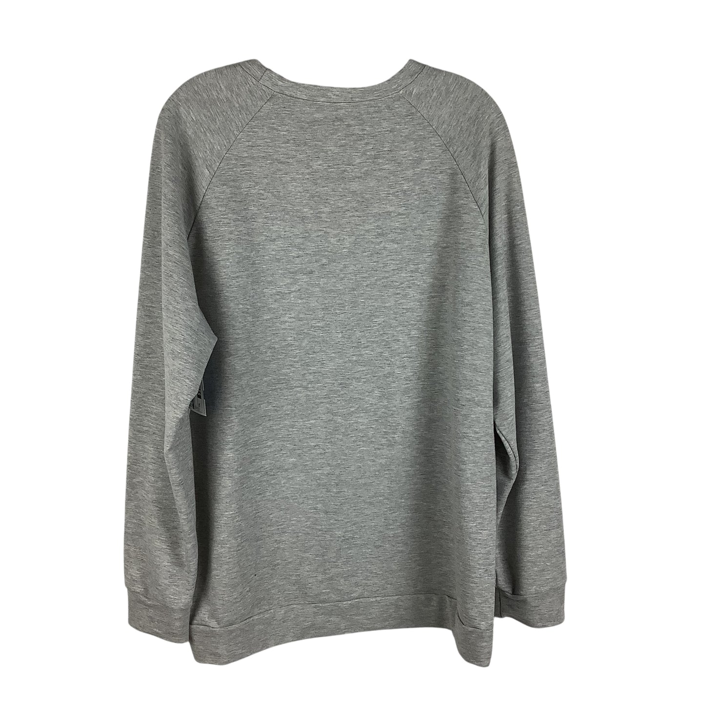 Sweatshirt Collar By Clothes Mentor In Grey, Size: Xxl