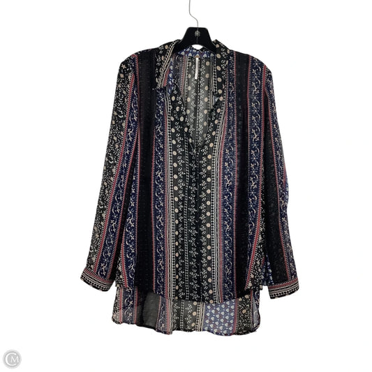 Top Long Sleeve By Free People In Multi-colored, Size: M