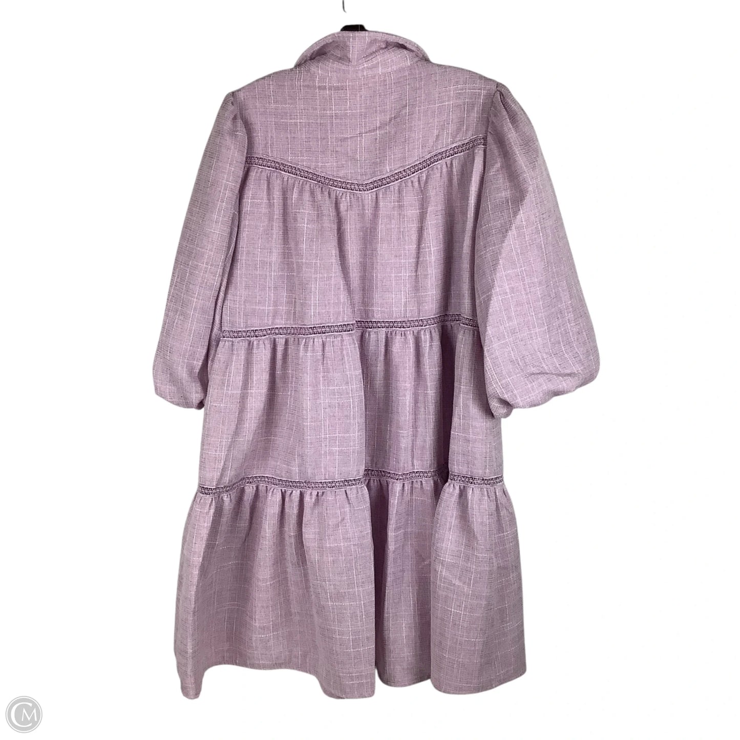 Dress Casual Midi By Cmc In Purple, Size: L