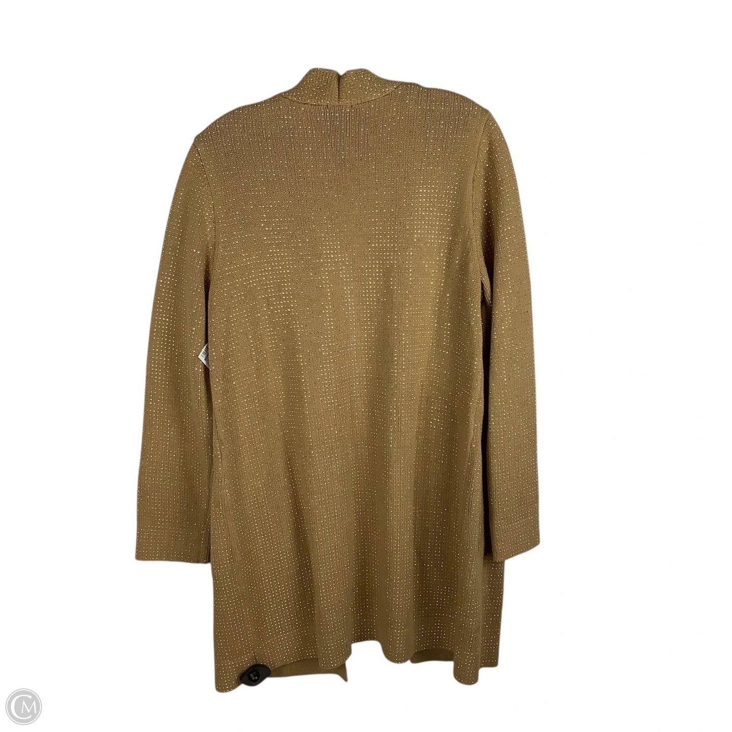 Sweater Cardigan By Inc In Gold, Size: M