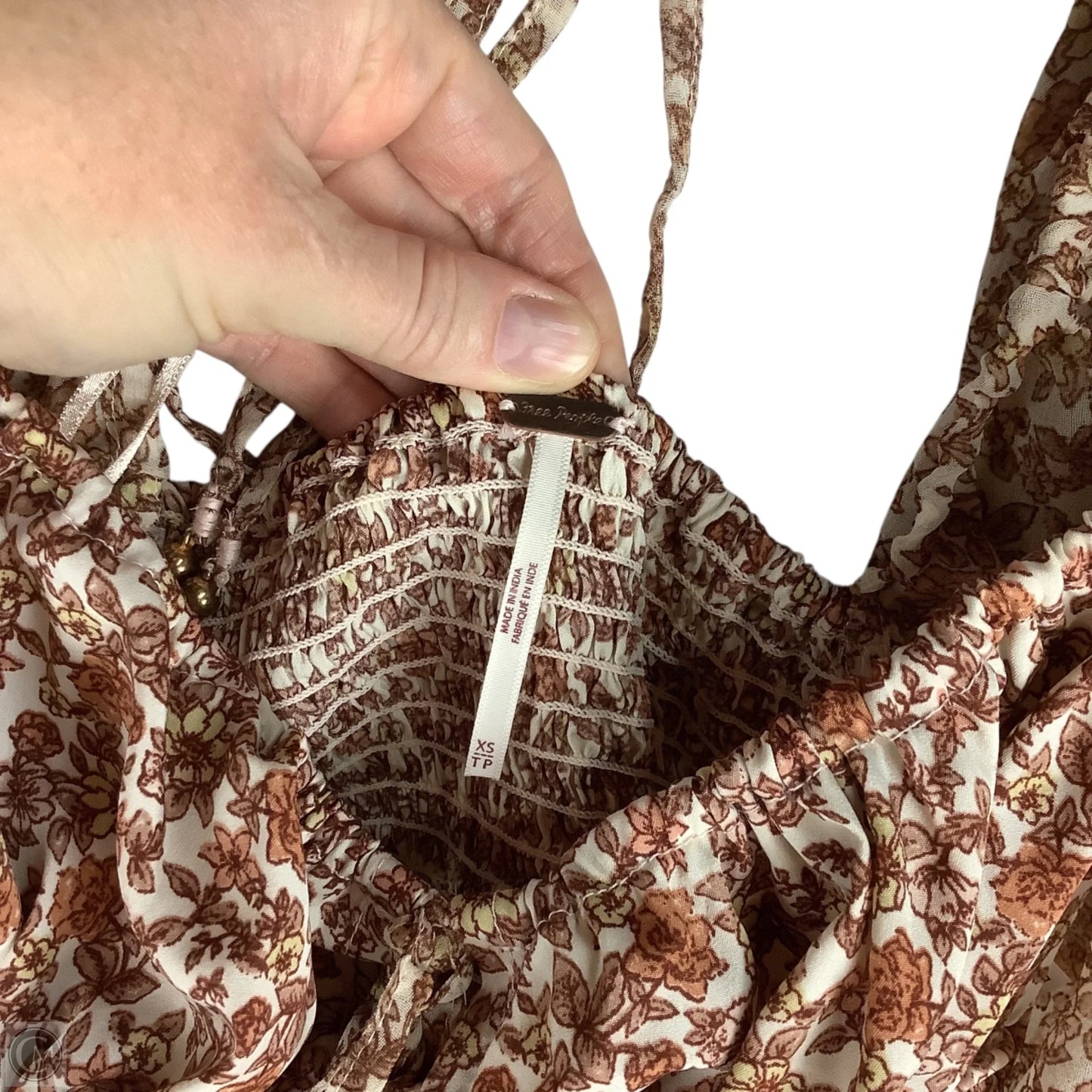 Dress Casual Maxi By Free People In Floral Print, Size: Xs