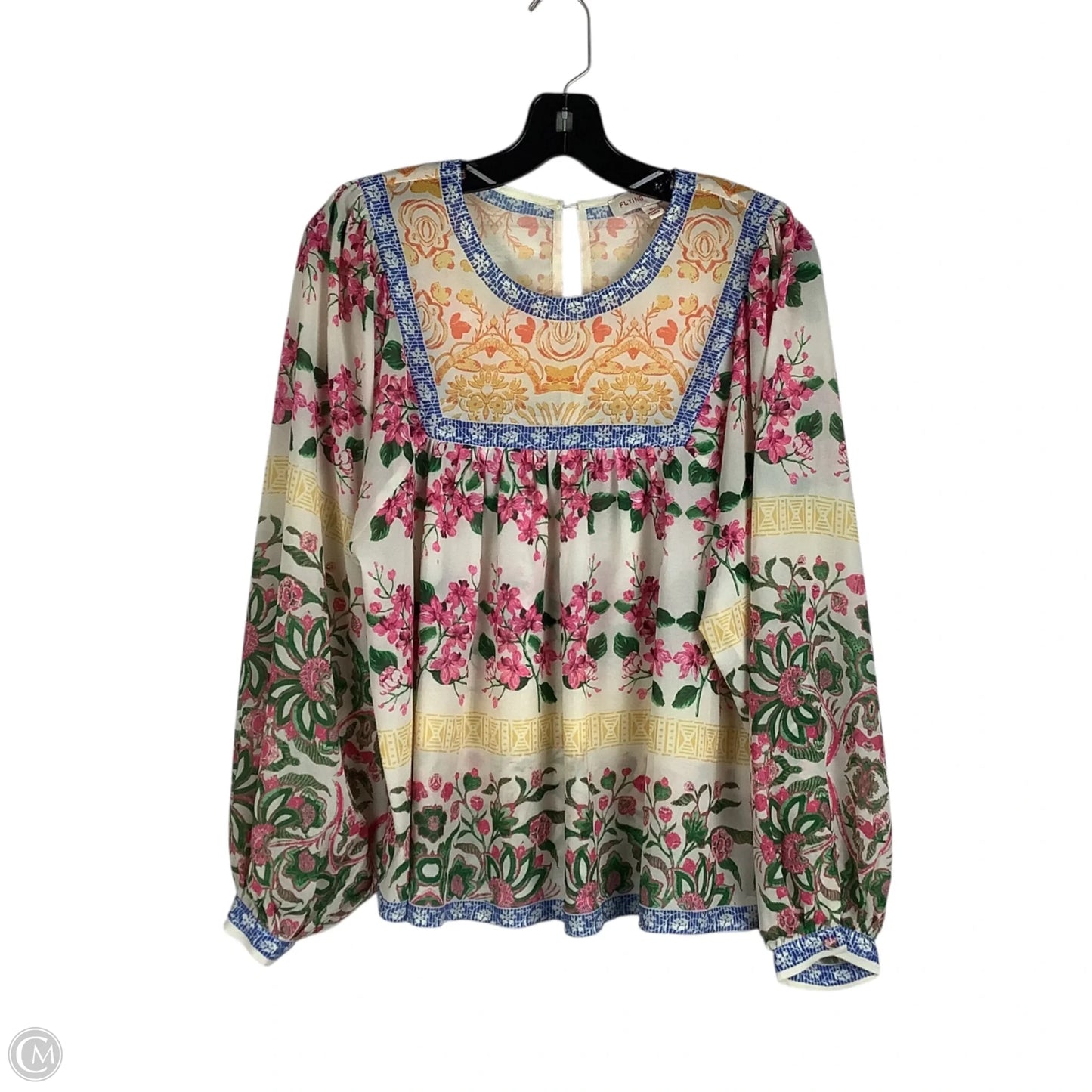 Top Long Sleeve By Flying Tomato In Multi-colored, Size: S