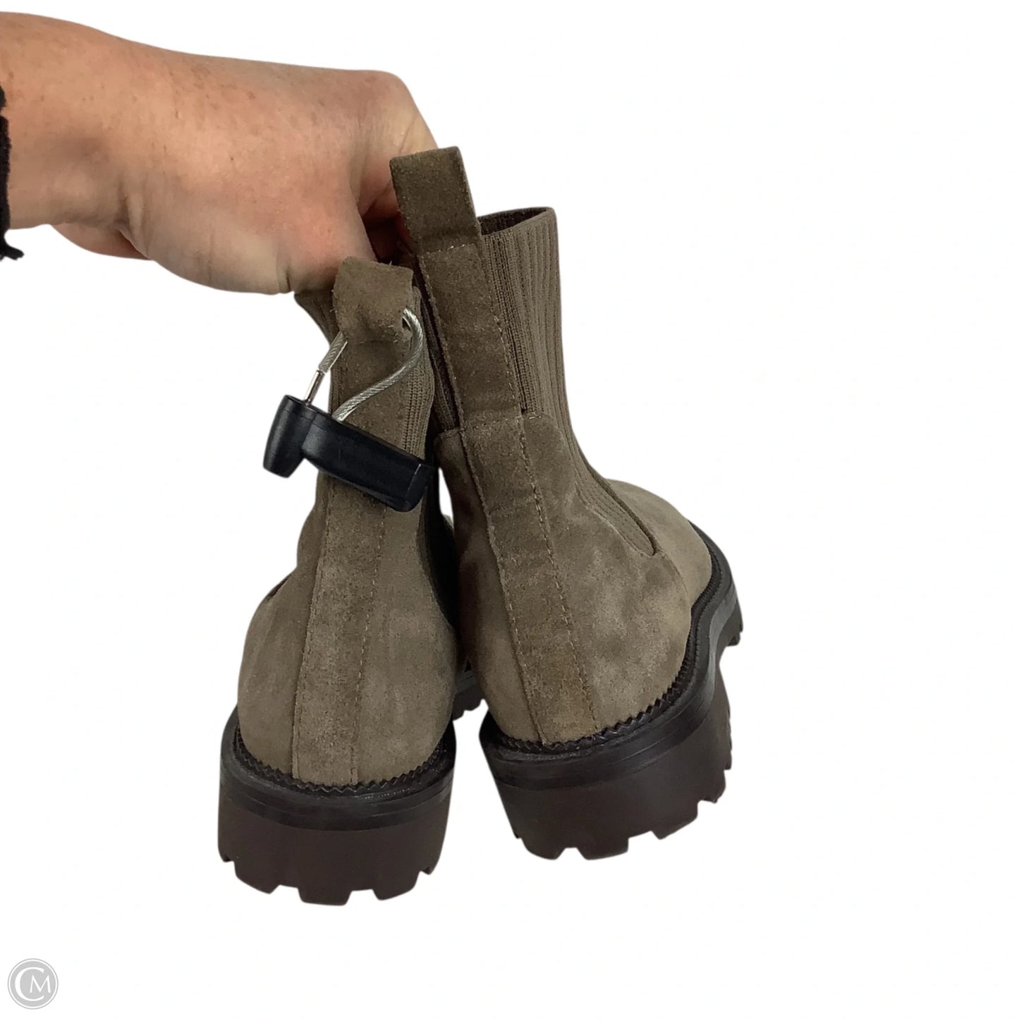 Boots Ankle Heels By Blondo In Brown, Size: 6