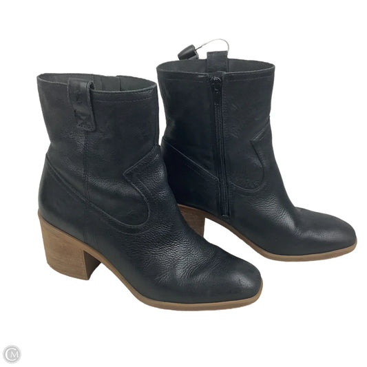 Boots Ankle Heels By Zodiac In Black, Size: 8