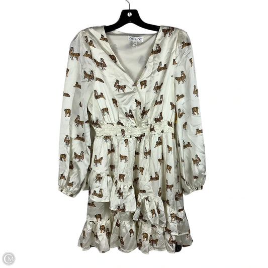 Dress Casual Midi By She + Sky In Cream, Size: S