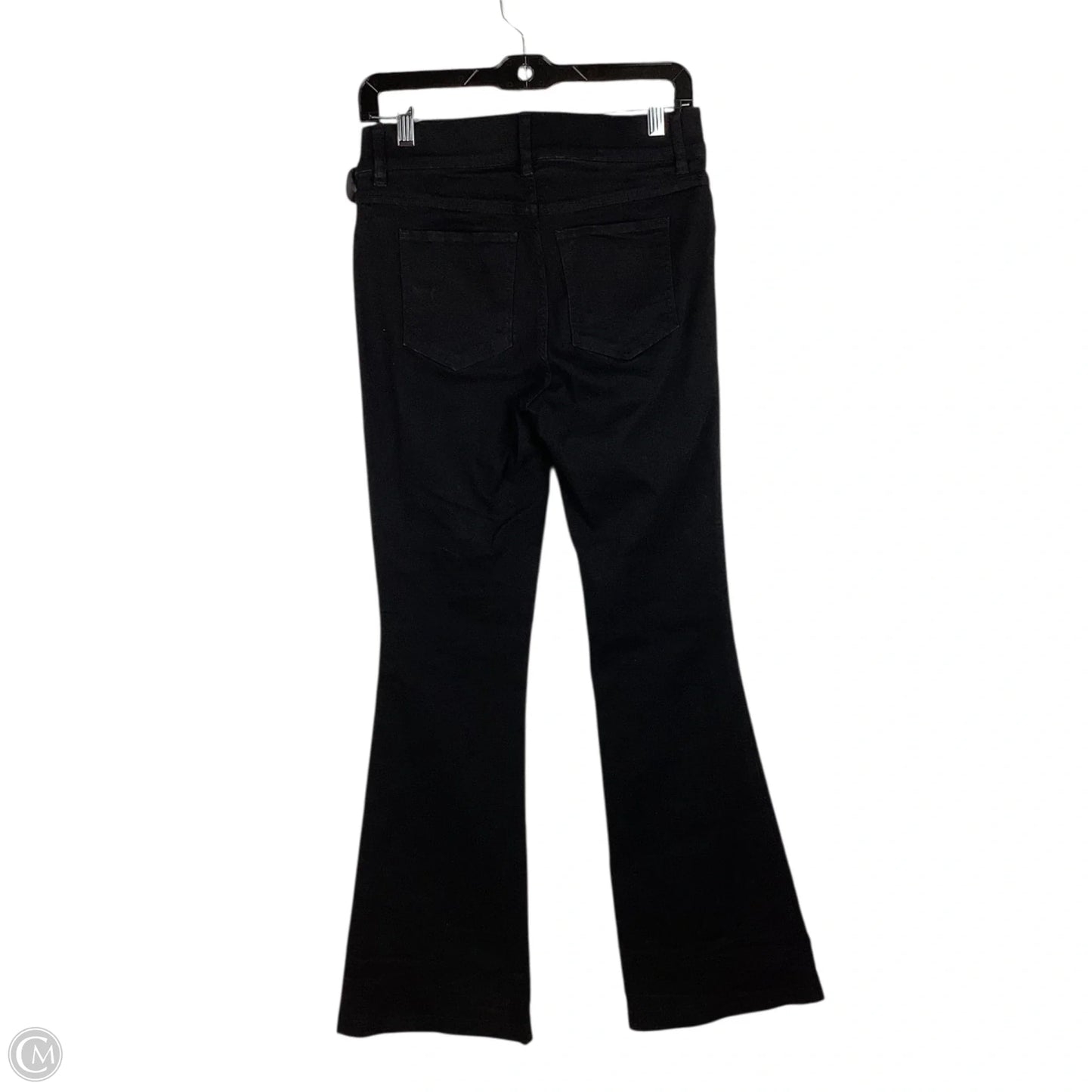 Jeans Flared By Spanx In Black Denim, Size: M