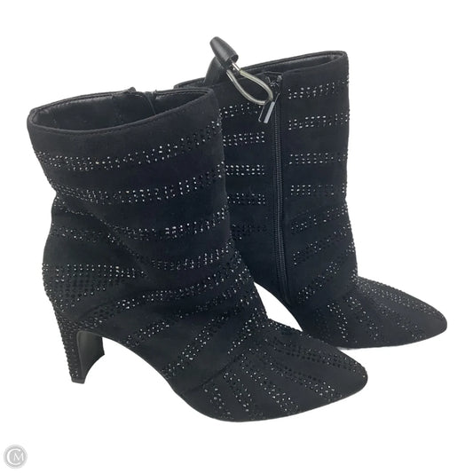 Boots Ankle Heels By Impo In Black, Size: 6.5