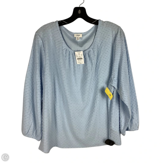 Top Long Sleeve By J. Crew In Blue, Size: Xl