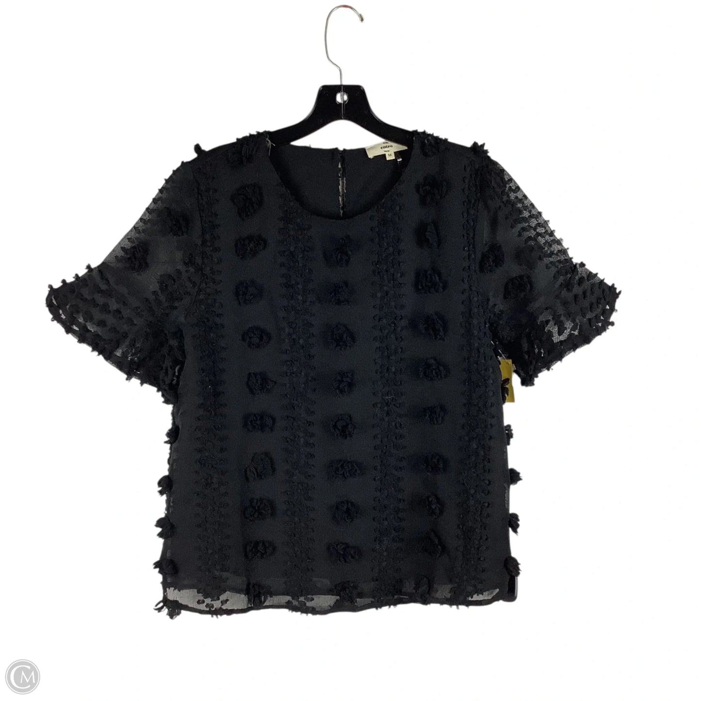 Top Short Sleeve By Entro In Black, Size: M