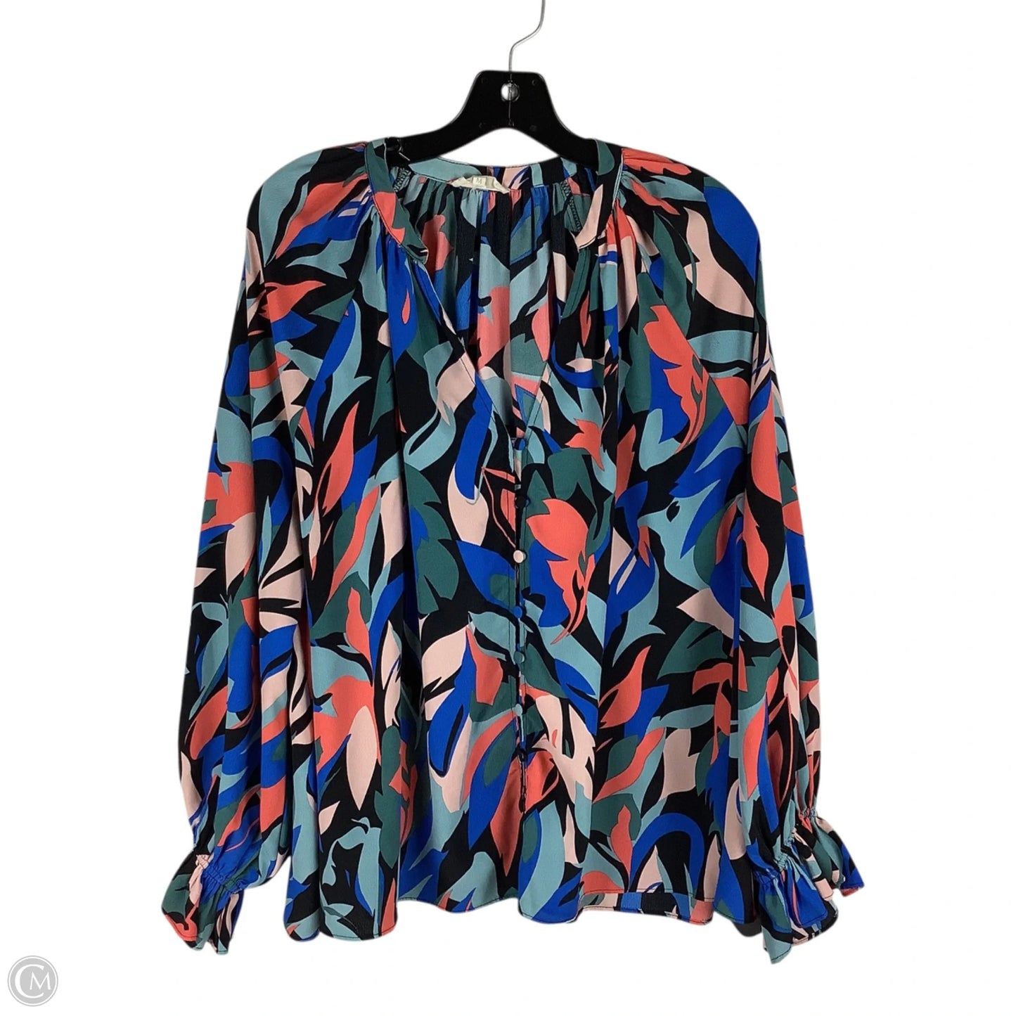 Top Long Sleeve By Entro In Multi-colored, Size: M
