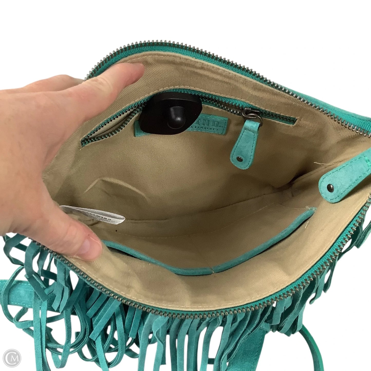 Handbag Leather By Idyllwind, Size: Medium