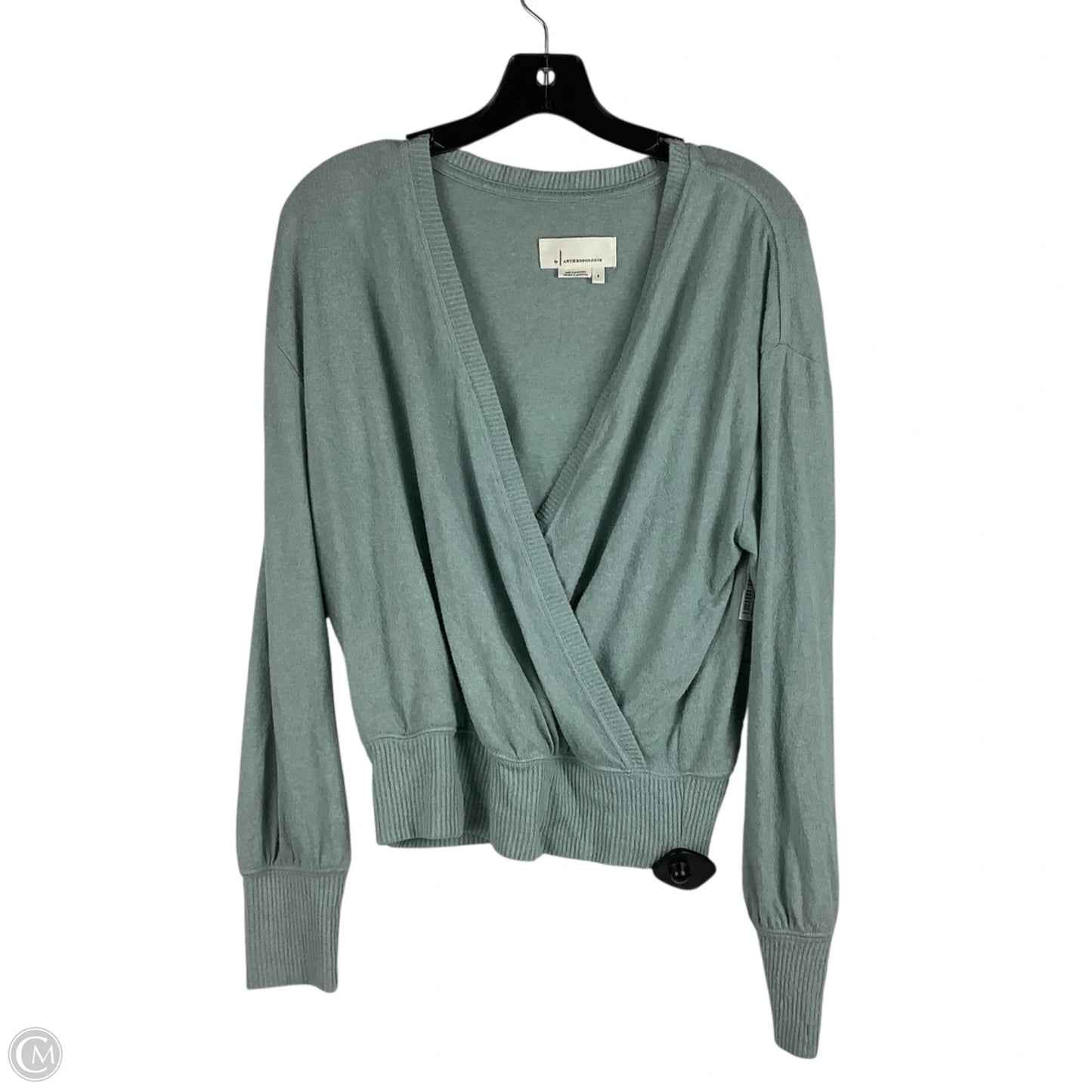 Top Long Sleeve By Anthropologie In Green, Size: S