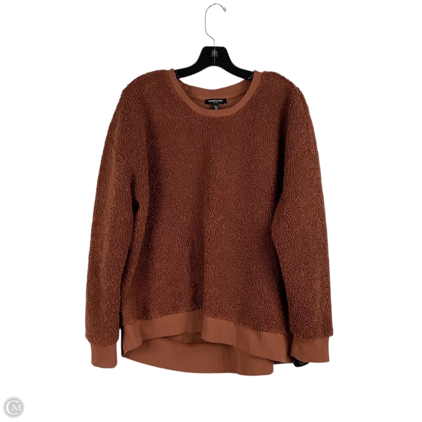 Sweatshirt Collar By Kenneth Cole In Copper, Size: L