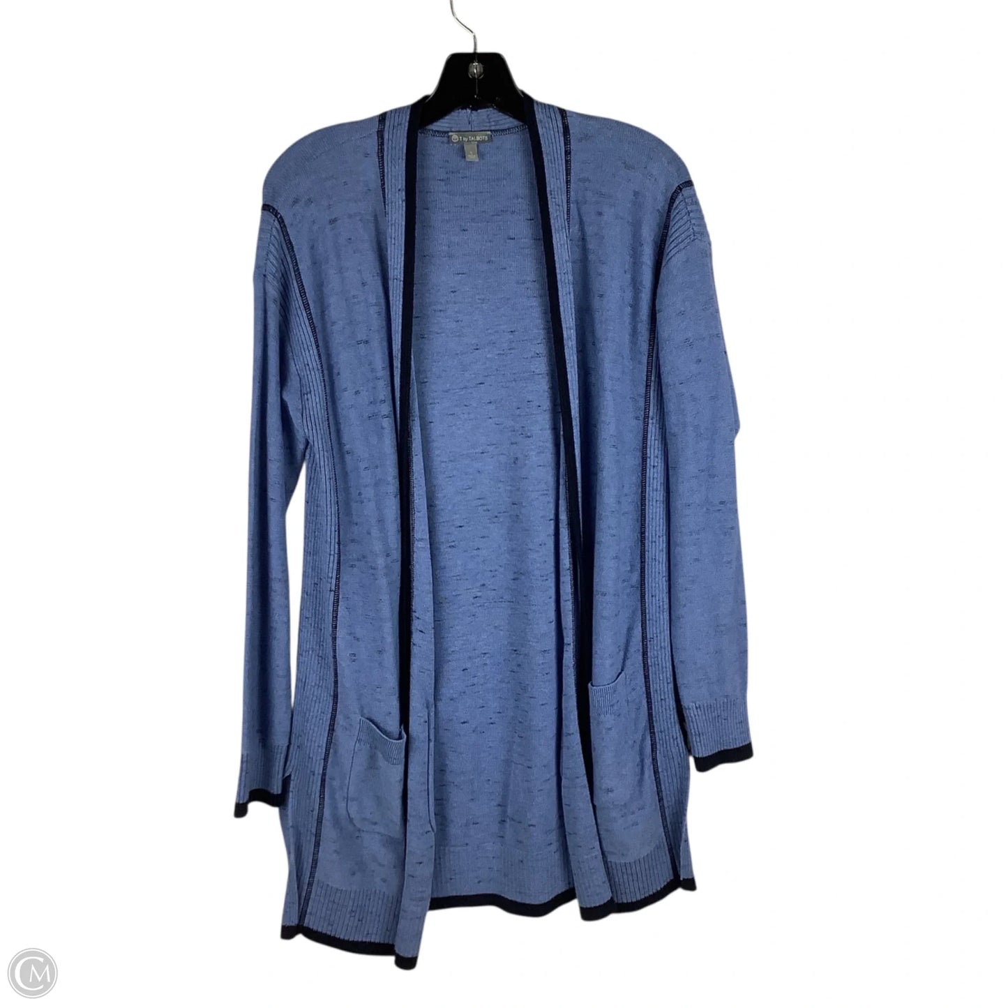 Sweater Cardigan By Talbots In Blue, Size: S