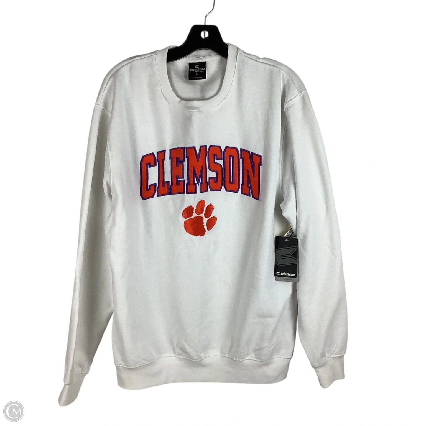 Sweatshirt Collar By Colosseum In White, Size: L