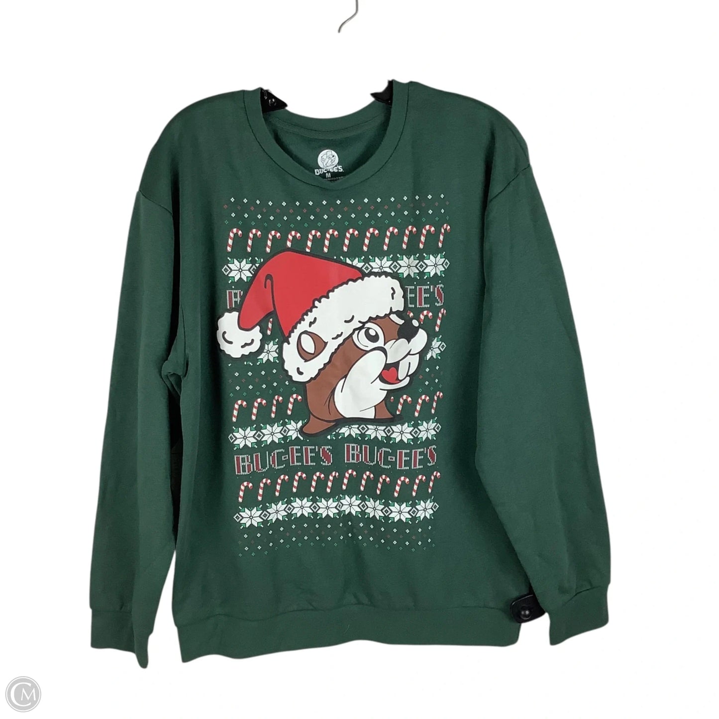 Sweatshirt Collar By Clothes Mentor In Green, Size: M