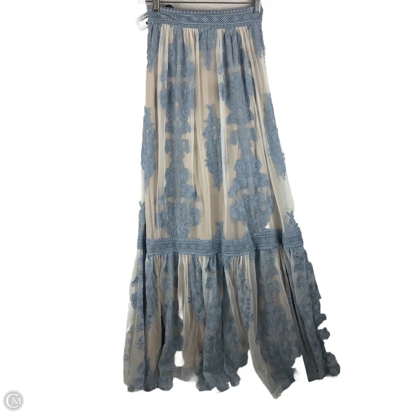 Skirt Maxi By Altard State In Blue & Cream, Size: Xs