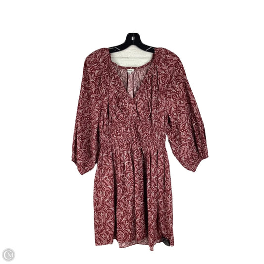 Dress Casual Midi By Madewell In Red, Size: 4