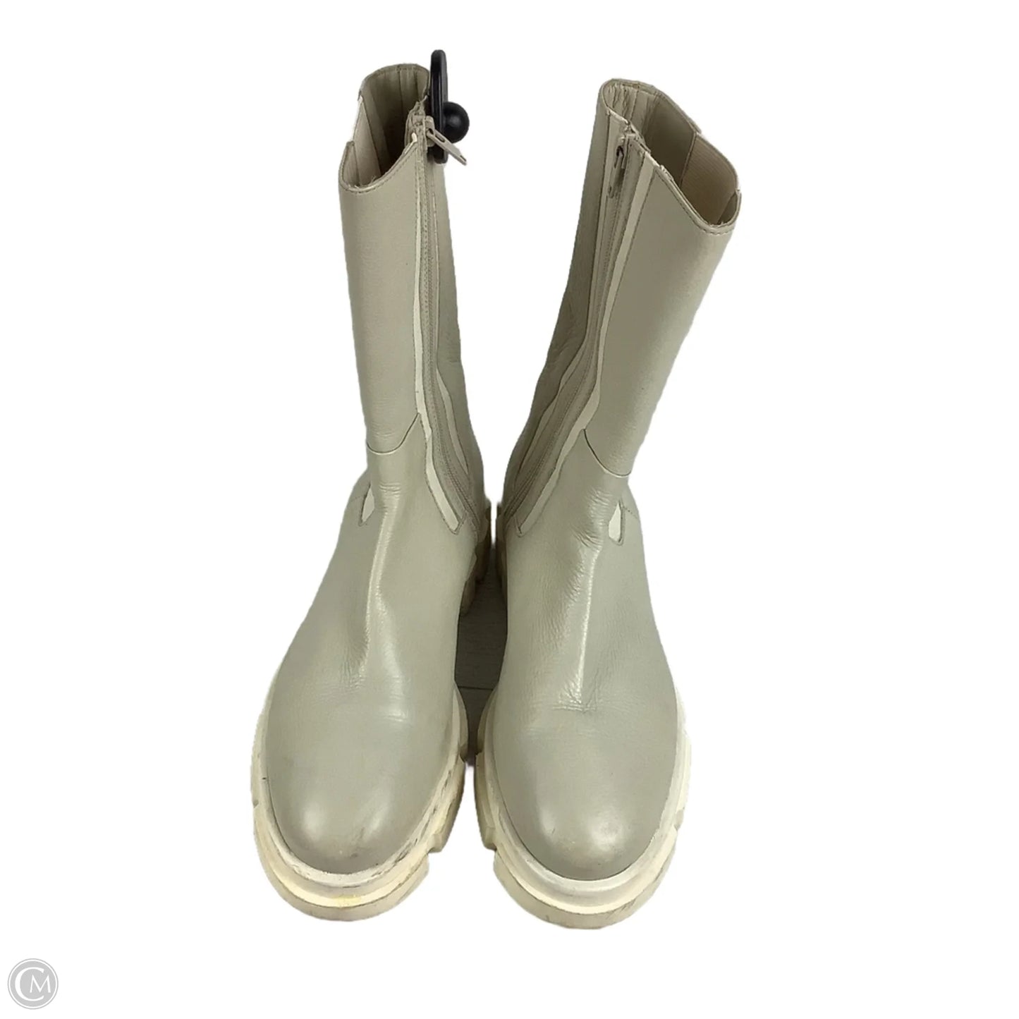 Boots Mid-calf Flats By Free People In Cream, Size: 9 (39.5)