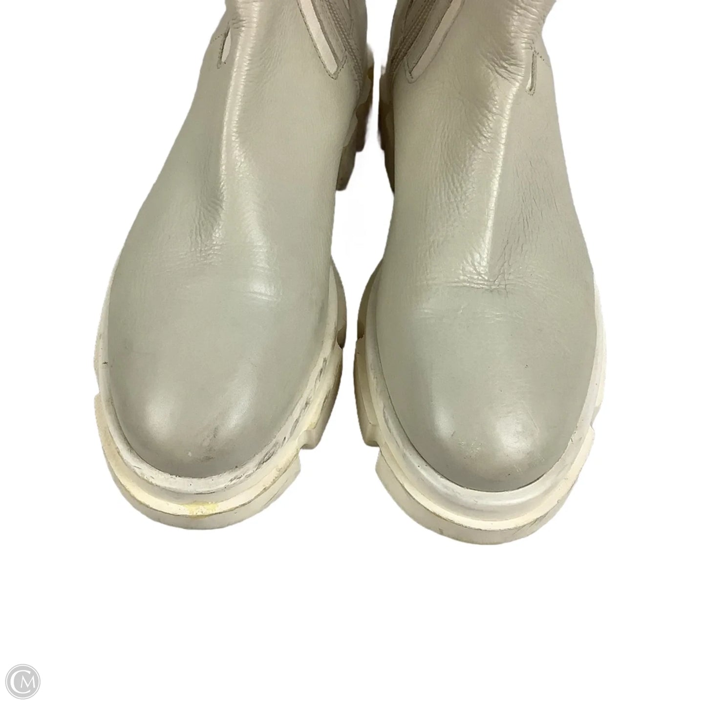 Boots Mid-calf Flats By Free People In Cream, Size: 9 (39.5)