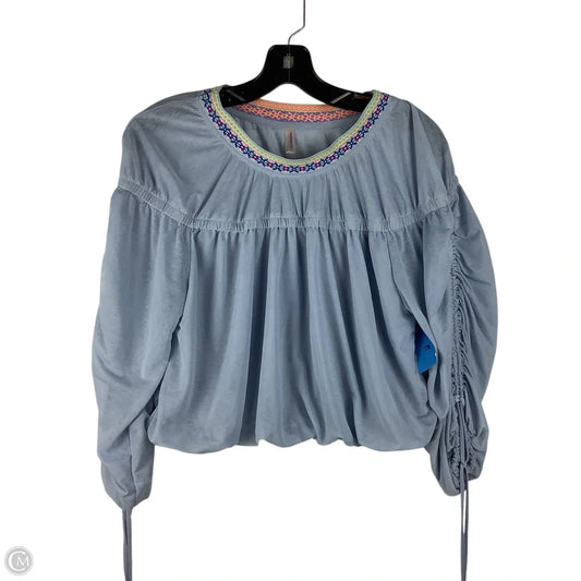 Top Long Sleeve By Free People In Blue, Size: Xs